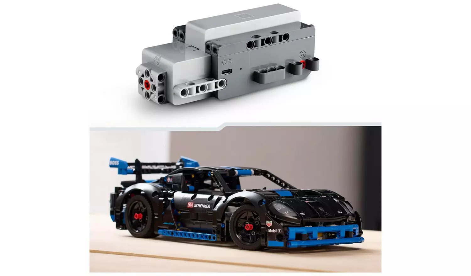 ليجو تيكنيك سيارة سباق تيكنيك بورش جي تي 4 اي بيرفورمانس مكعبات التركيب LEGO