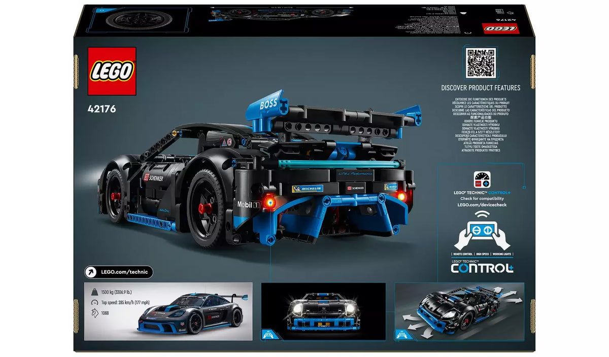 ليجو تيكنيك سيارة سباق تيكنيك بورش جي تي 4 اي بيرفورمانس مكعبات التركيب LEGO