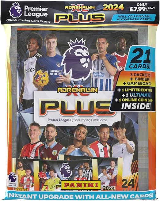 ادرينالين اكس ال بلس حزمة بطاقات بانيني للدوري الانجليزي الممتاز 2024 العاب البطاقات Adrenalyn XL Plus