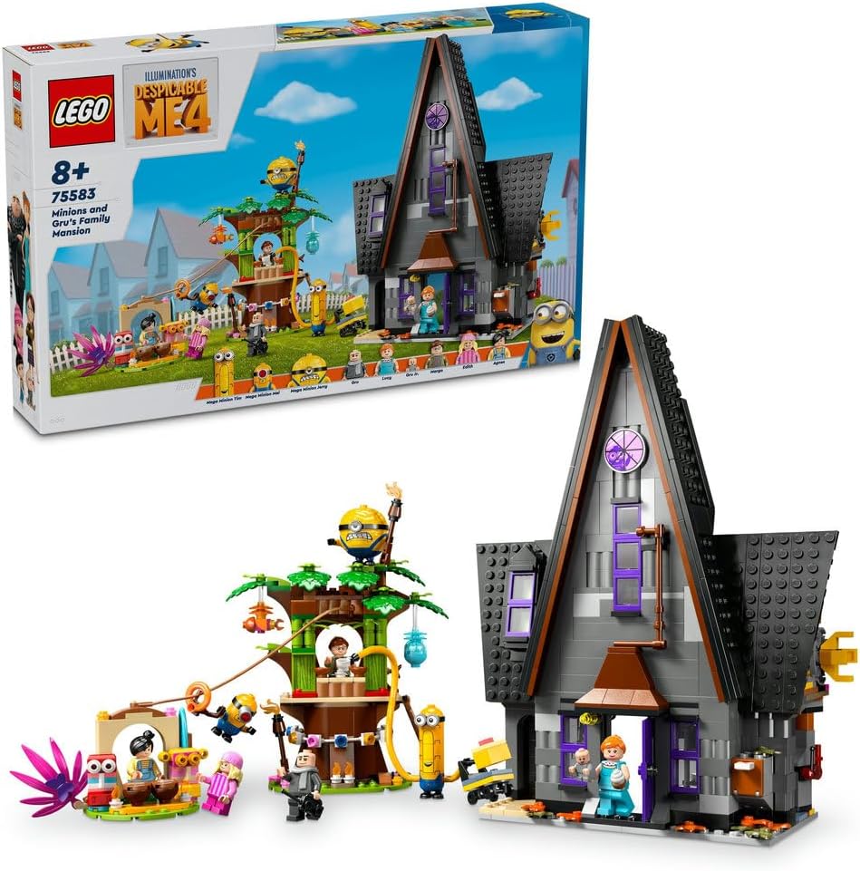 ليجو 75583 ديسبيكابل مي 4 مينيونز وقصر عائلة غرو مكعبات التركيب LEGO