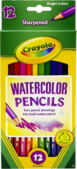 كرايولا اقلام رصاص ملونة بالوان مائية 12 قطعة رسم و تلوين Crayola