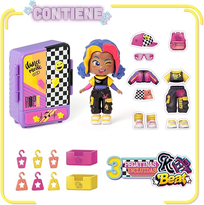 كوكيلووس دمية خزانة ملابس ميلز 1×4 دمية مع اكسسوارات KookyLoos