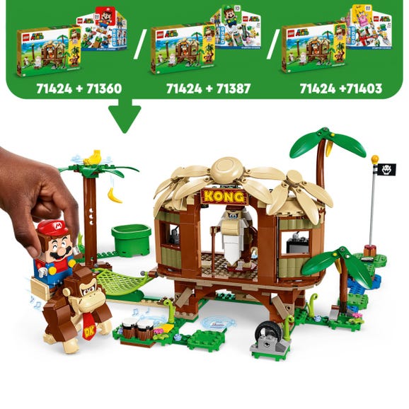ليجو مكعبات بناء بيت الشجرة لدونكي كونغ مكعبات التركيب LEGO