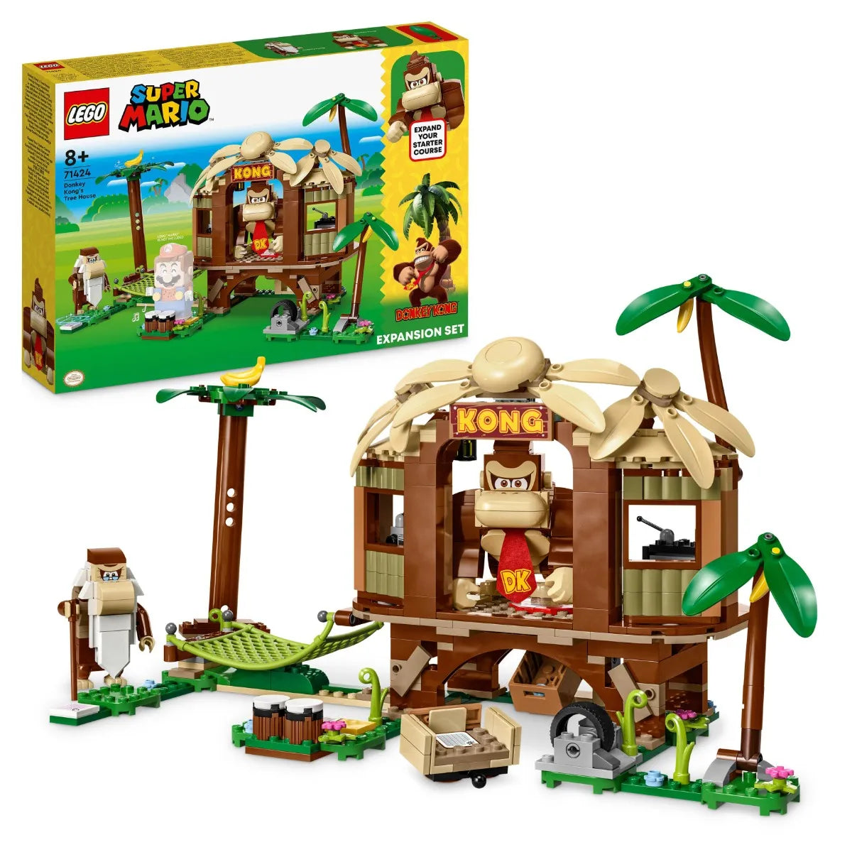 ليجو مكعبات بناء بيت الشجرة لدونكي كونغ مكعبات التركيب LEGO