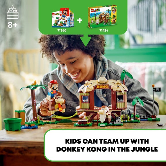 ليجو مكعبات بناء بيت الشجرة لدونكي كونغ مكعبات التركيب LEGO