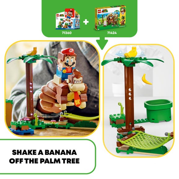 ليجو مكعبات بناء بيت الشجرة لدونكي كونغ مكعبات التركيب LEGO