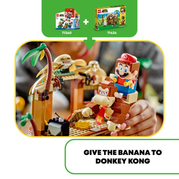 ليجو مكعبات بناء بيت الشجرة لدونكي كونغ مكعبات التركيب LEGO