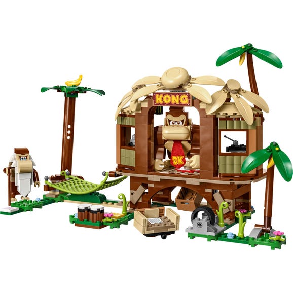 ليجو مكعبات بناء بيت الشجرة لدونكي كونغ مكعبات التركيب LEGO