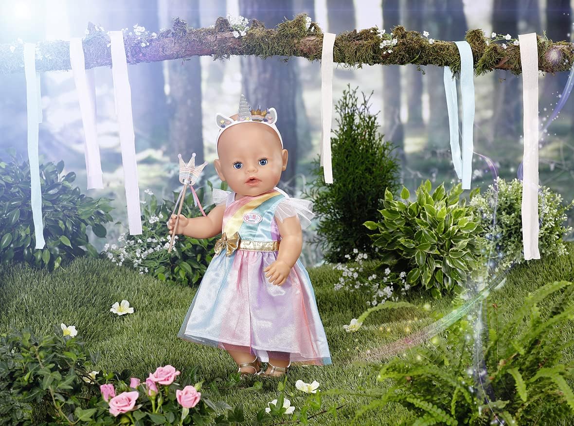 بيبي بورن فستان أميرة يونيكورن 43 سم اكسسوارت الدمى Baby Born