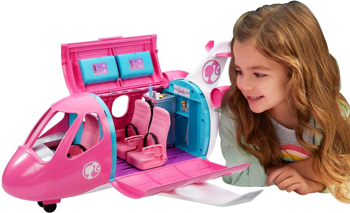 باربي طائرة الاحلام متحولة مع 15 قطعة اكسسوارت الدمى Barbie