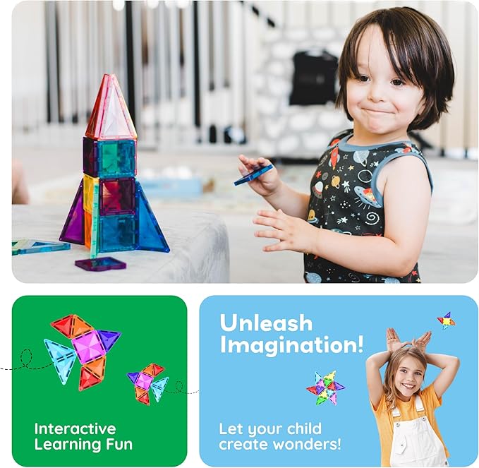 بيكاسو تايلز مكعبات مسار رخامي 60 قطعة مكعبات المغناطيس Picasso Tiles