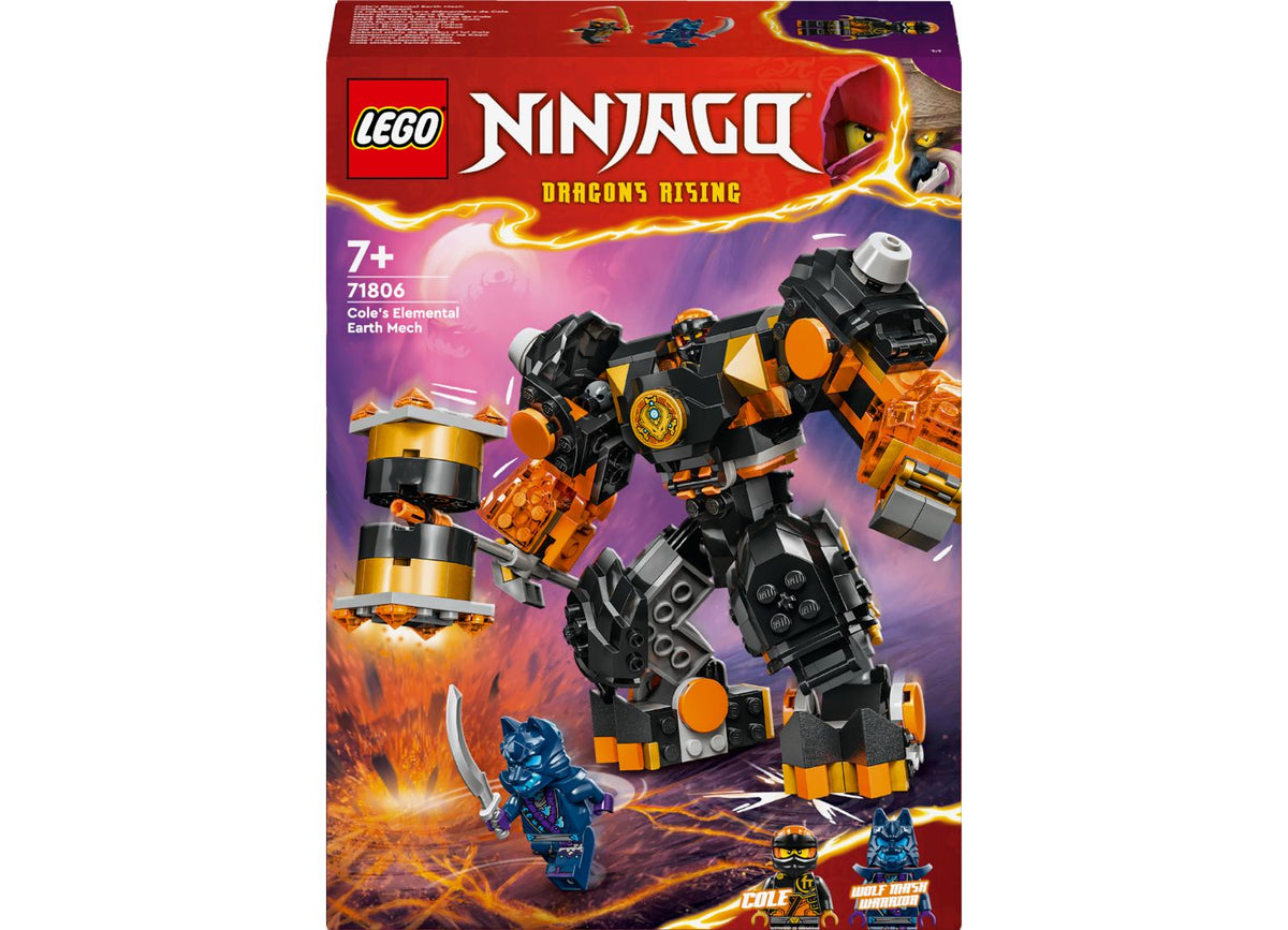 ليغو نينجاغو 71806 قيام التنين كولز إليمينتال إيرث مدرع مكعبات التركيب LEGO