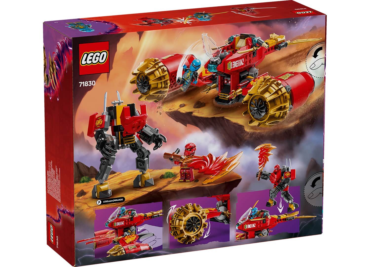 ليجو 71830 نينجاغو كاي راكب العاصفة الميكانيكي مكعبات التركيب LEGO