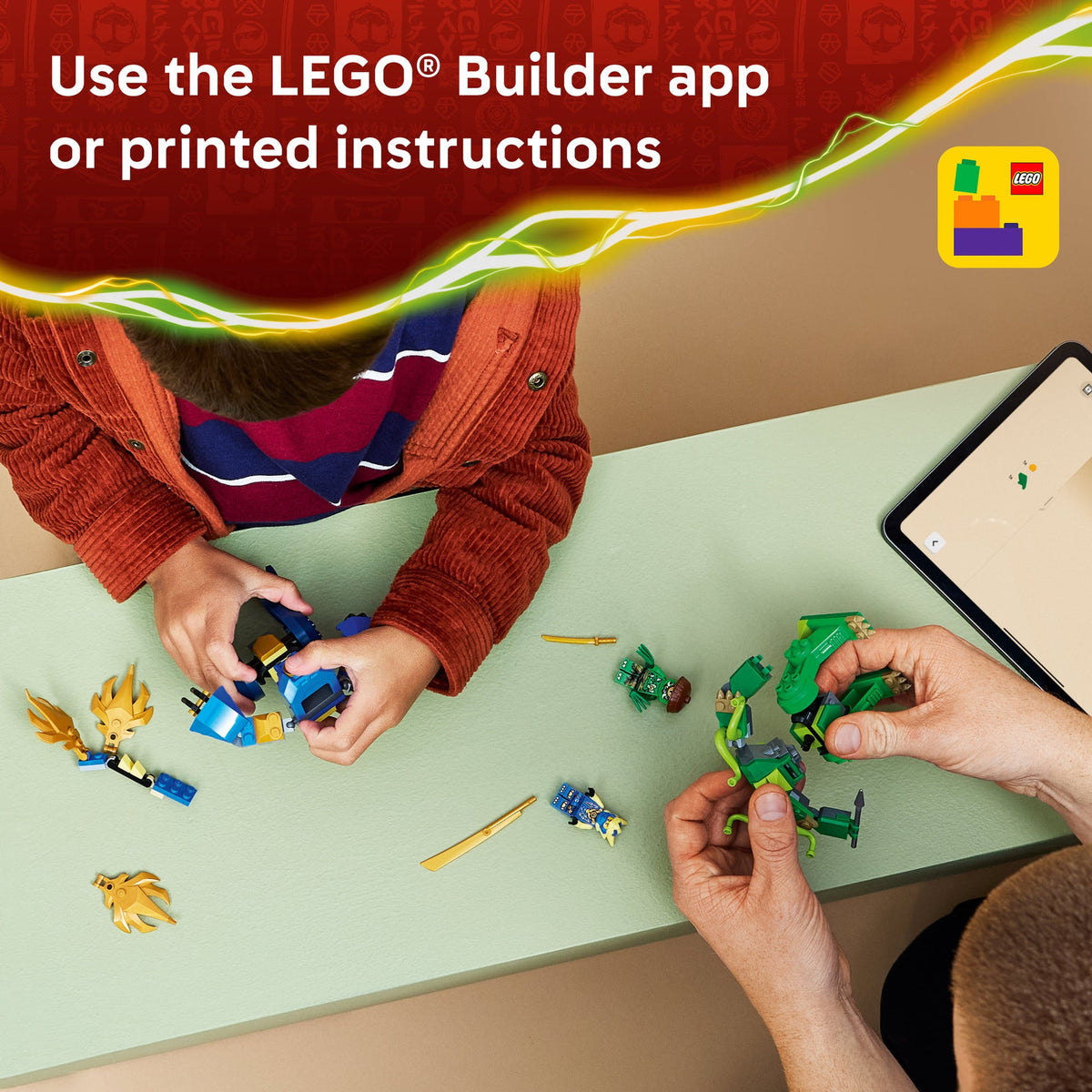 ليجو نينجاغو معركة جاي التنين الآلي 71853 مكعبات التركيب LEGO