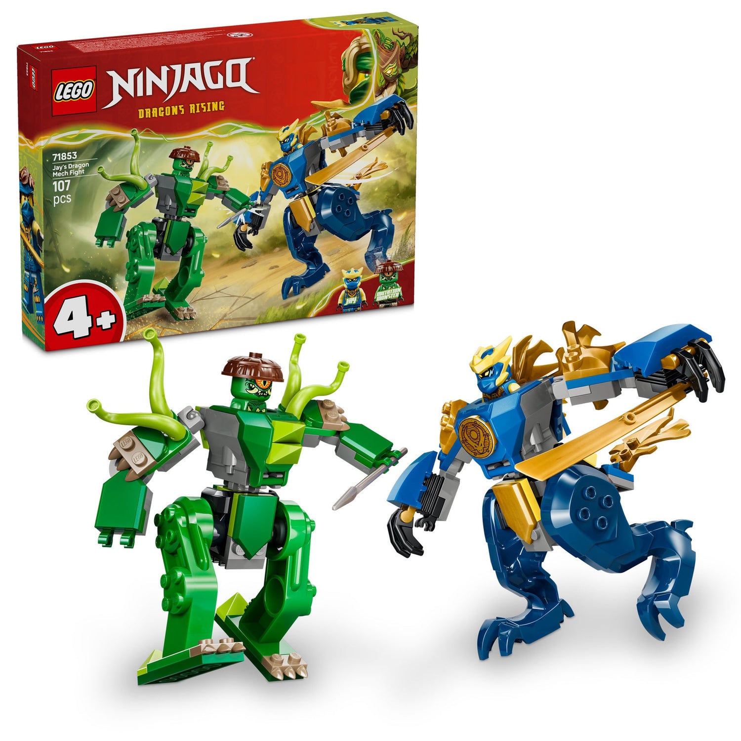 ليجو نينجاغو معركة جاي التنين الآلي 71853 مكعبات التركيب LEGO