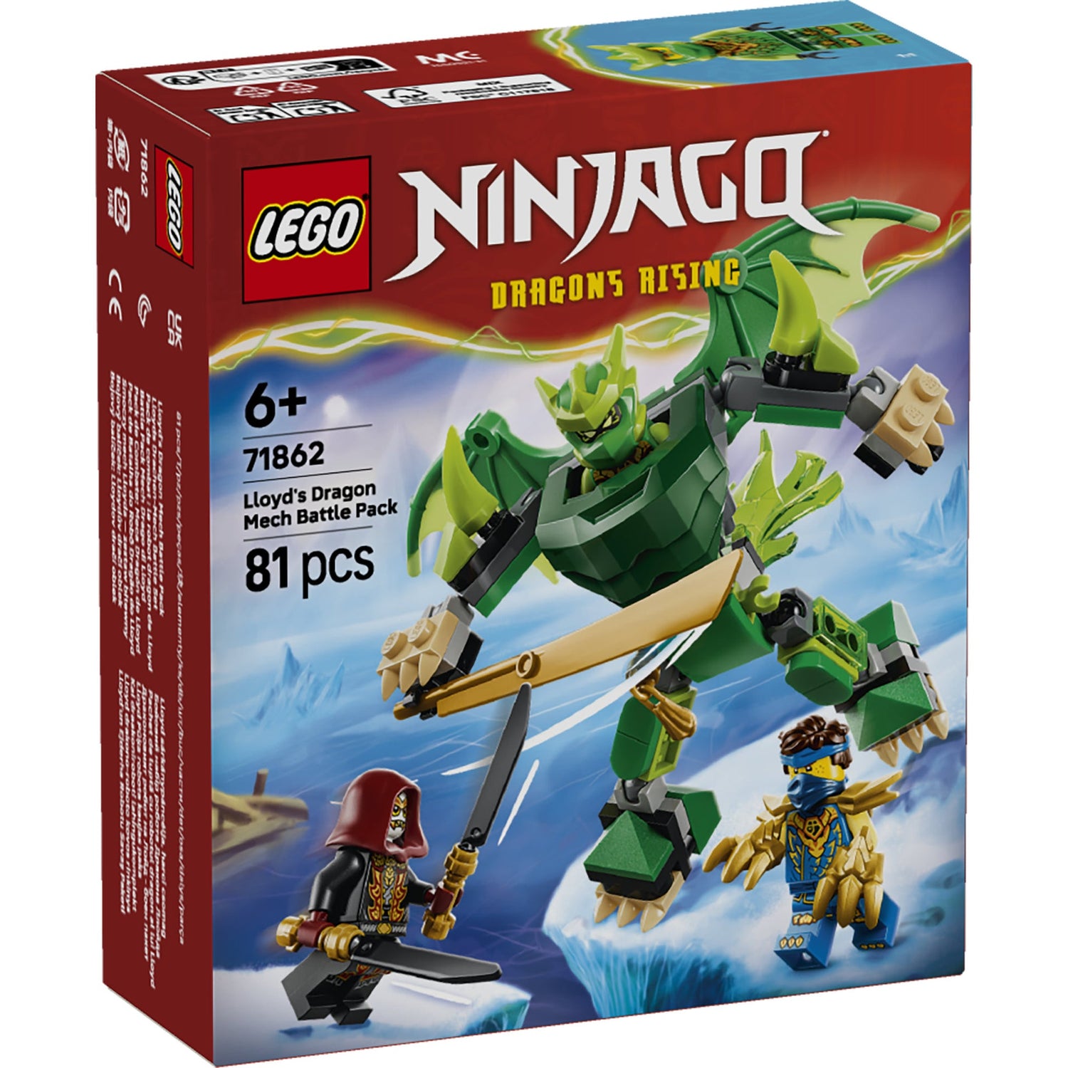 ليجو نينجاغو معركة لويدز دراجون ميك 71862 مكعبات التركيب LEGO