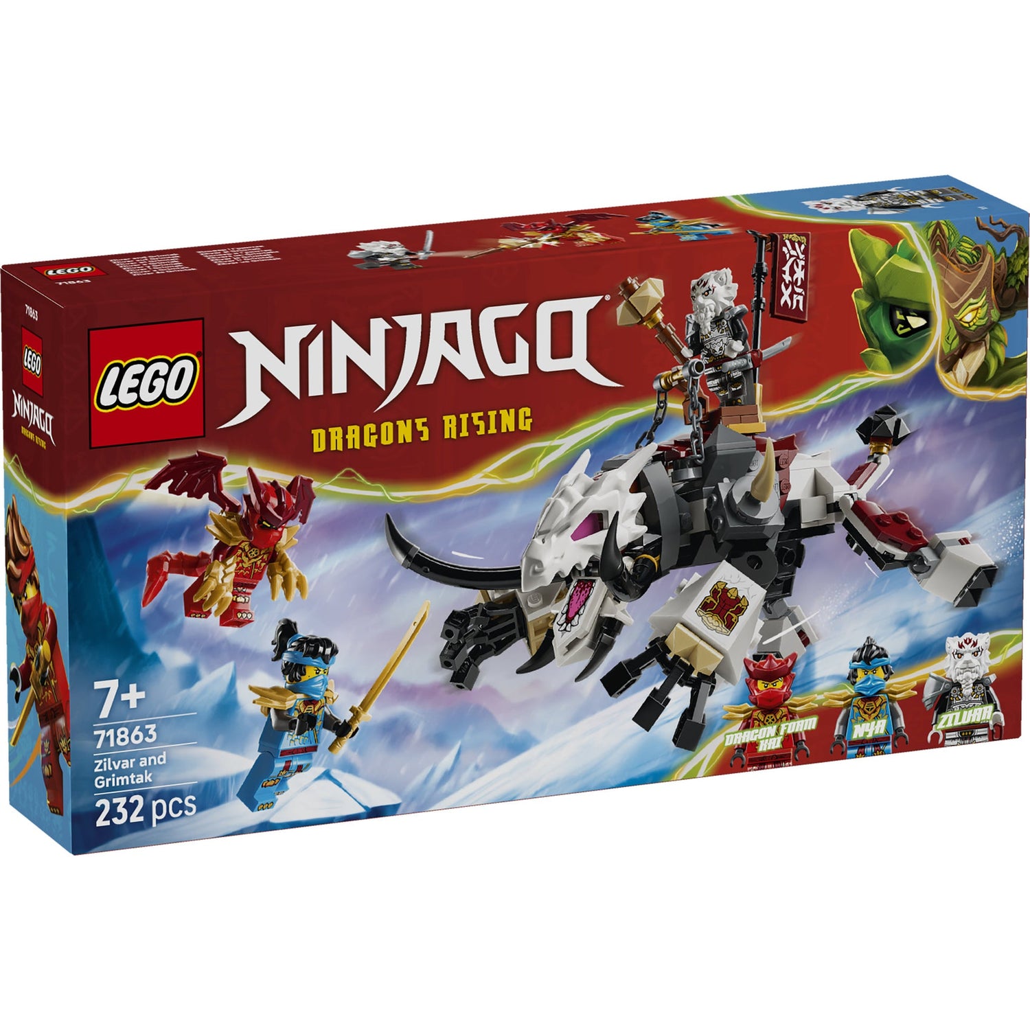 ليجو نينجاغو زيلفار وغريمتاك وحش التنين 71863 مكعبات التركيب LEGO
