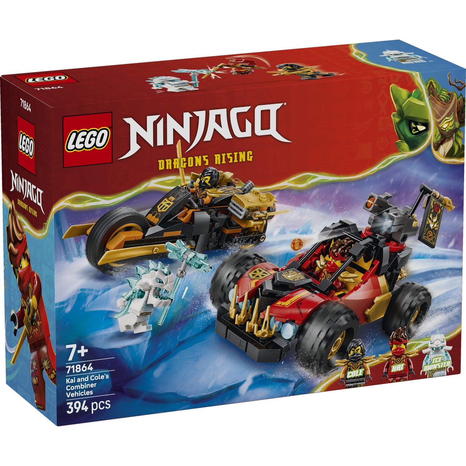 ليجو نينجاغو مركبات كاي وكول المدمجة 71864 مكعبات التركيب LEGO