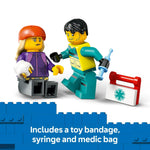 ليجو 60451 سيتي سيارة إسعاف الطوارئ مكعبات التركيب LEGO