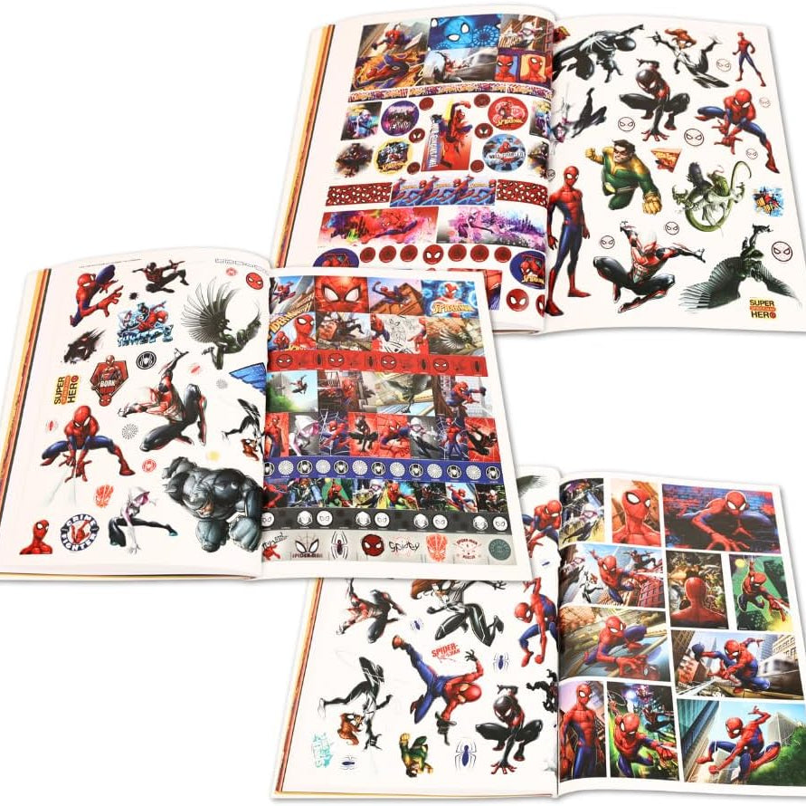 مارفل سبايدرمان كتاب تلوين مع أنشطة وملصقات رسم و تلوين Spider-Man
