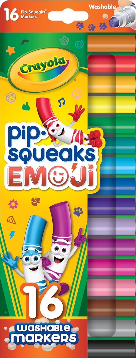 كرايولا طوابع رموز تعبيرية قابلة للغسل 16 قطعة Crayola