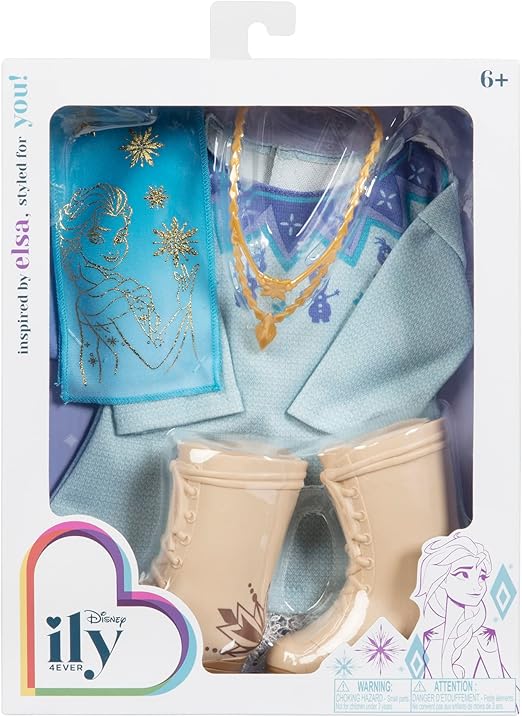 ديزني ايلي زي الاميرة السا اكسسوارت الدمى Disney