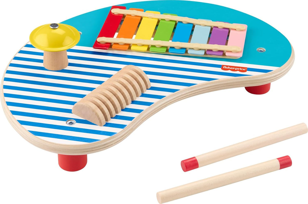 فيشر برايس طاولة موسيقية خشبية مواليد تفاعلي Fisher-Price
