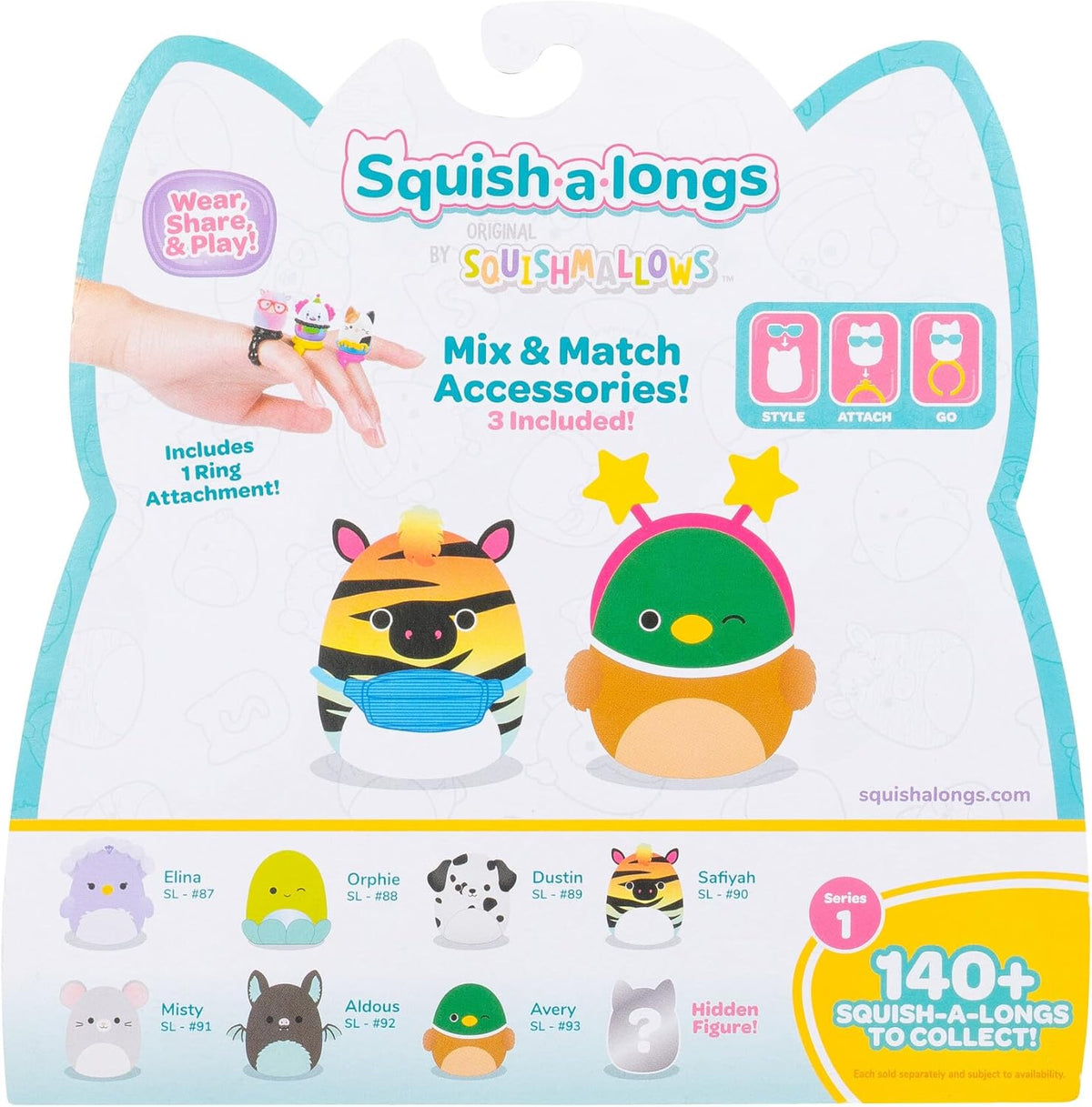 سكويش مالوز مجسم ايه لونغز 8 قطع المجسمات Squishmallows