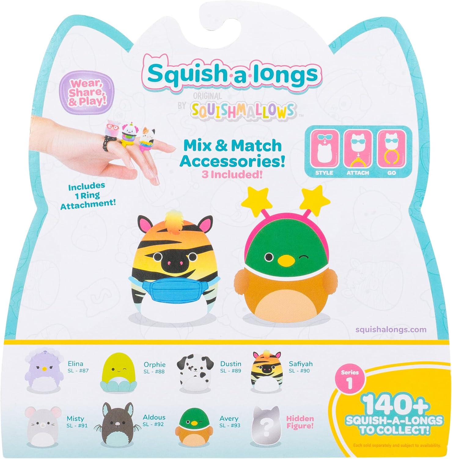 سكويش مالوز مجسم ايه لونغز 8 قطع المجسمات Squishmallows
