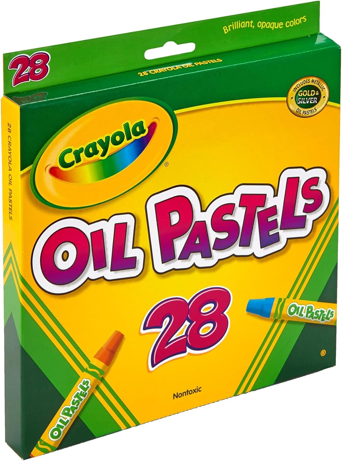كرايولا الوان باستيل زيتية 28 قطعة رسم و تلوين Crayola