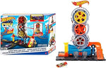 هوت ويلز لعب سيتي سوبر تويست تير شوب مركبات مع مسار HotWheels