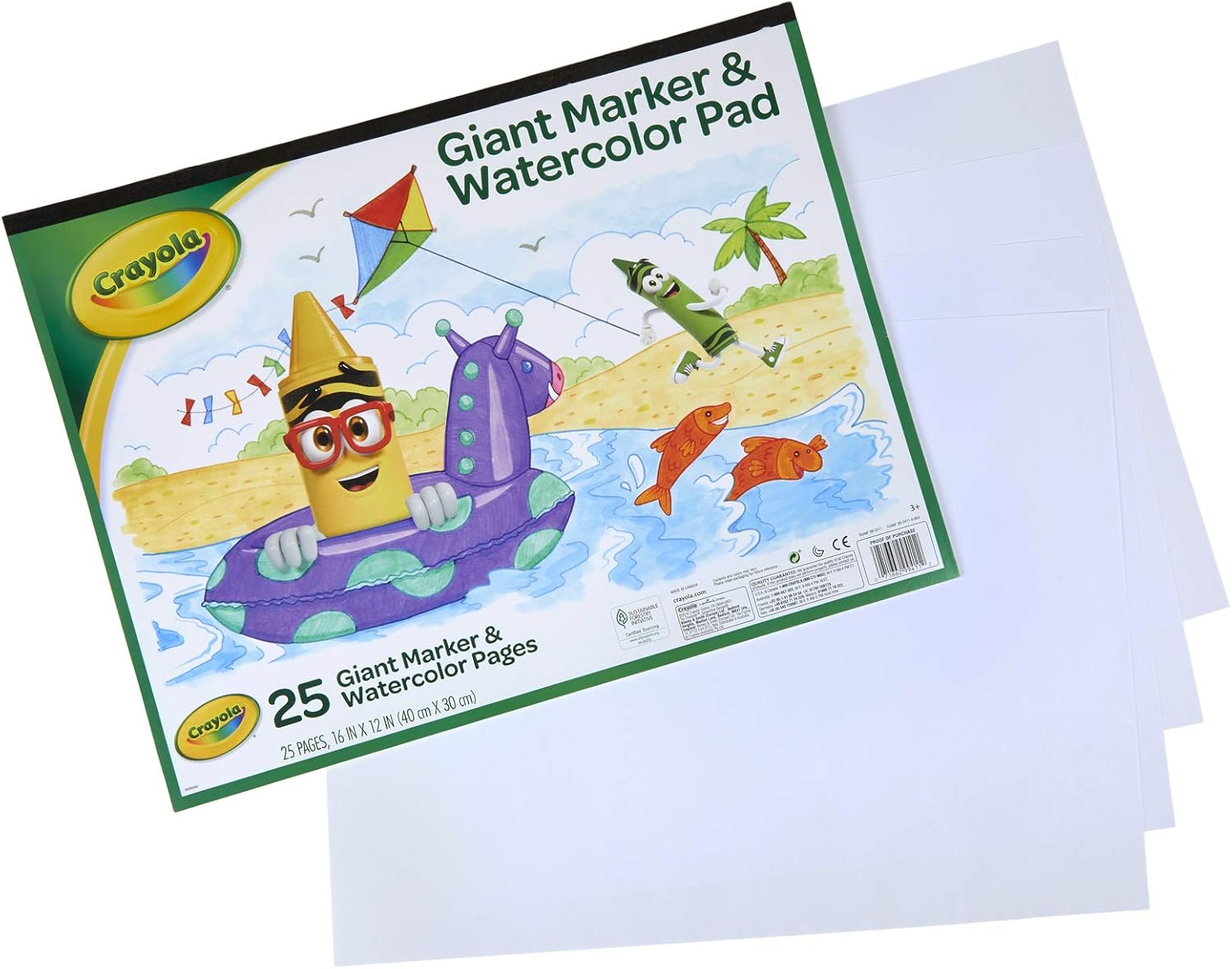 كرايولا قلم تحديد كبير ولوحة ألوان مائية رسم و تلوين Crayola