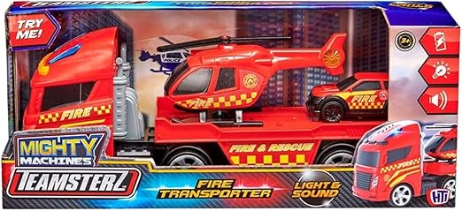 تيمسترز مركبات الانقاذ الجوي حمراء ناقلة سيارات Teamsterz