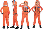 امسكان ملابس رائد فضاء برتقالي للأطفال 8-10 سنوات الملابس التنكرية Amscan