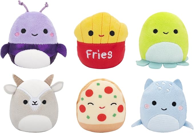 سكويش مالوز دميه ميكرومال 6قطع الالعاب القطنية Squishmallows