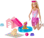 باربي دمية حفلة مسبح الجراء دمية مع اكسسوارات Barbie