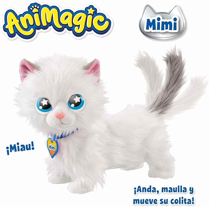 أنيماجيك قطة تمشي مع اصوات الالعاب القطنية Animagic