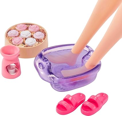 باربي دمية شقراء مع جرو أليف دمية مع اكسسوارات Barbie