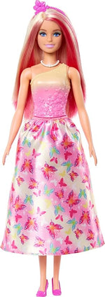 باربي دمية الاميرات بلون زهري متدرج دمى الشخصيات Barbie