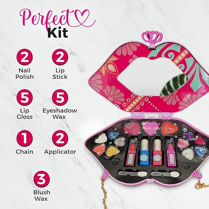 شش شنطة مكياج بشكل شفاه المكياج والتجميل Shush