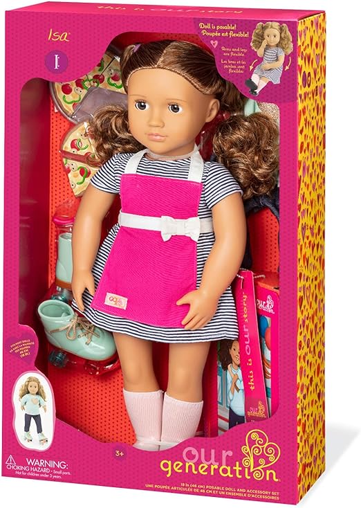 اور جينيريشن ايزا دينر 45 سم دمية مع اكسسوارات Our Generation