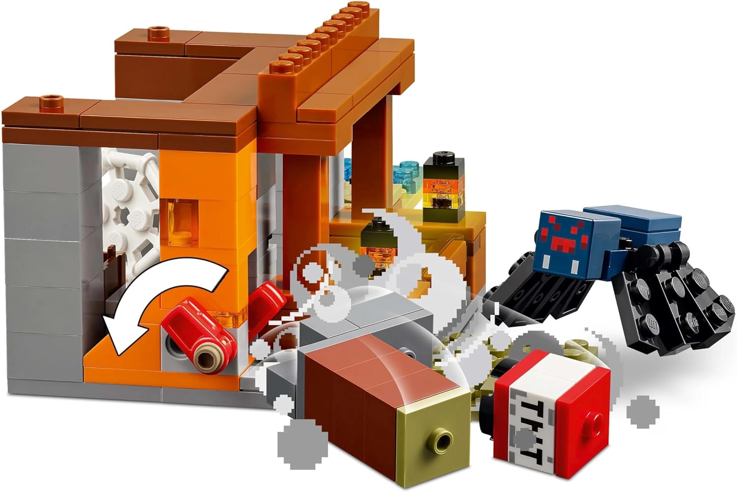 ليجو 21266 ماين كرافت رحلة منجم أرماديلو مكعبات التركيب LEGO