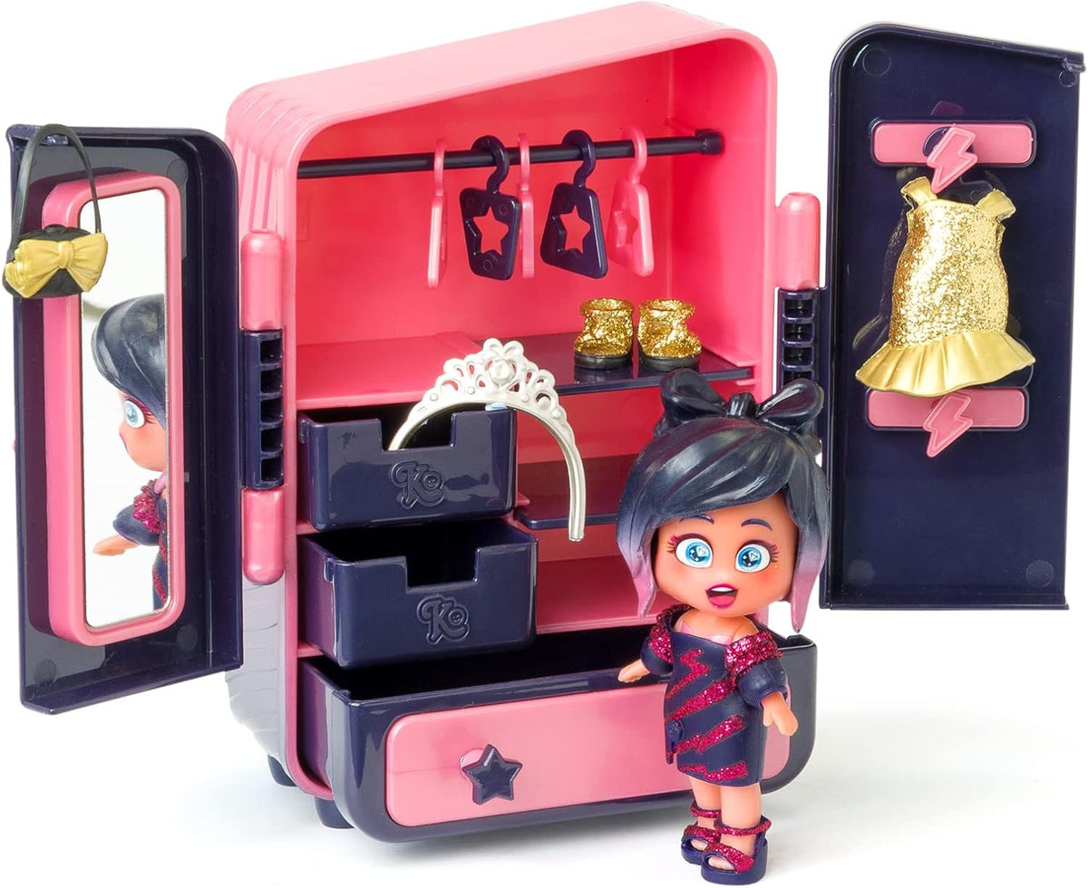 كوكيلووس خزانة ملابس باكثر من 18 قطعة اكسسوار عصرية دمية مع اكسسوارات KookyLoos