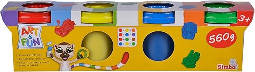 ارت اند فن صلصال 4 علب الصلصال والمعجون Art And Fun