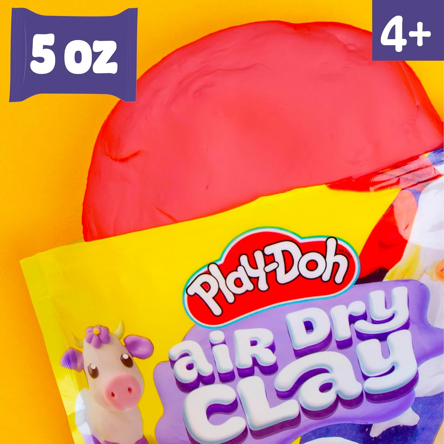 بلاي دوه صلصال سريع الجفاف لون أحمر الصلصال والمعجون Play-Doh