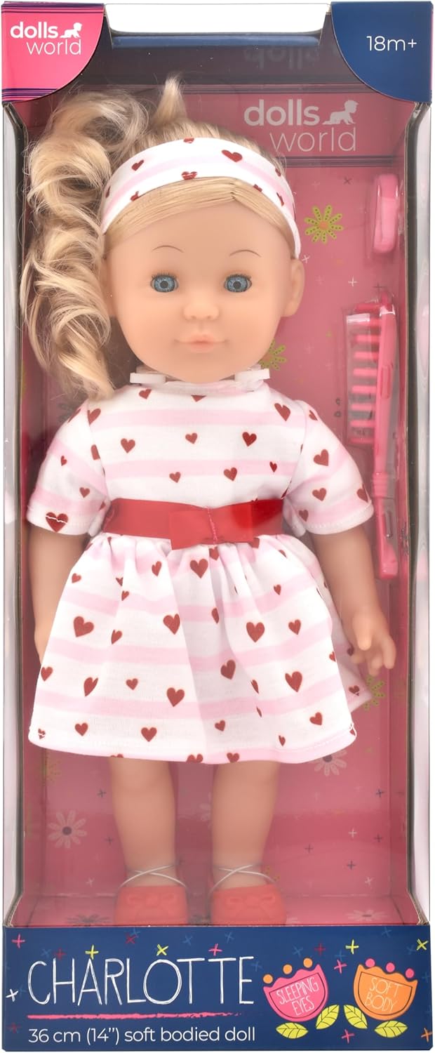 دولز وورلد دمية شارلوت 38 سم دمى المواليد Dolls World