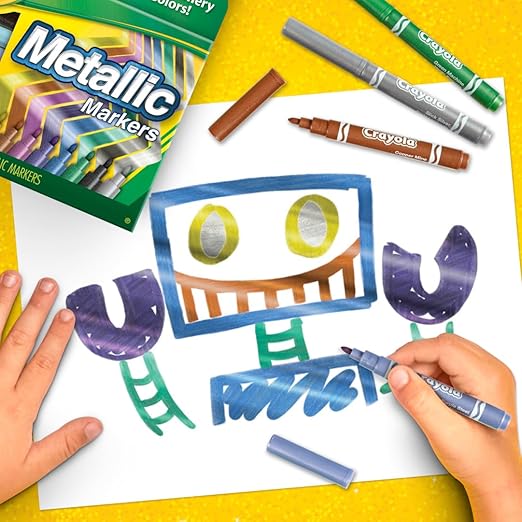 كرايولا أقلام تحديد ذات 8 ألوان الوان متنوعة رسم و تلوين Crayola