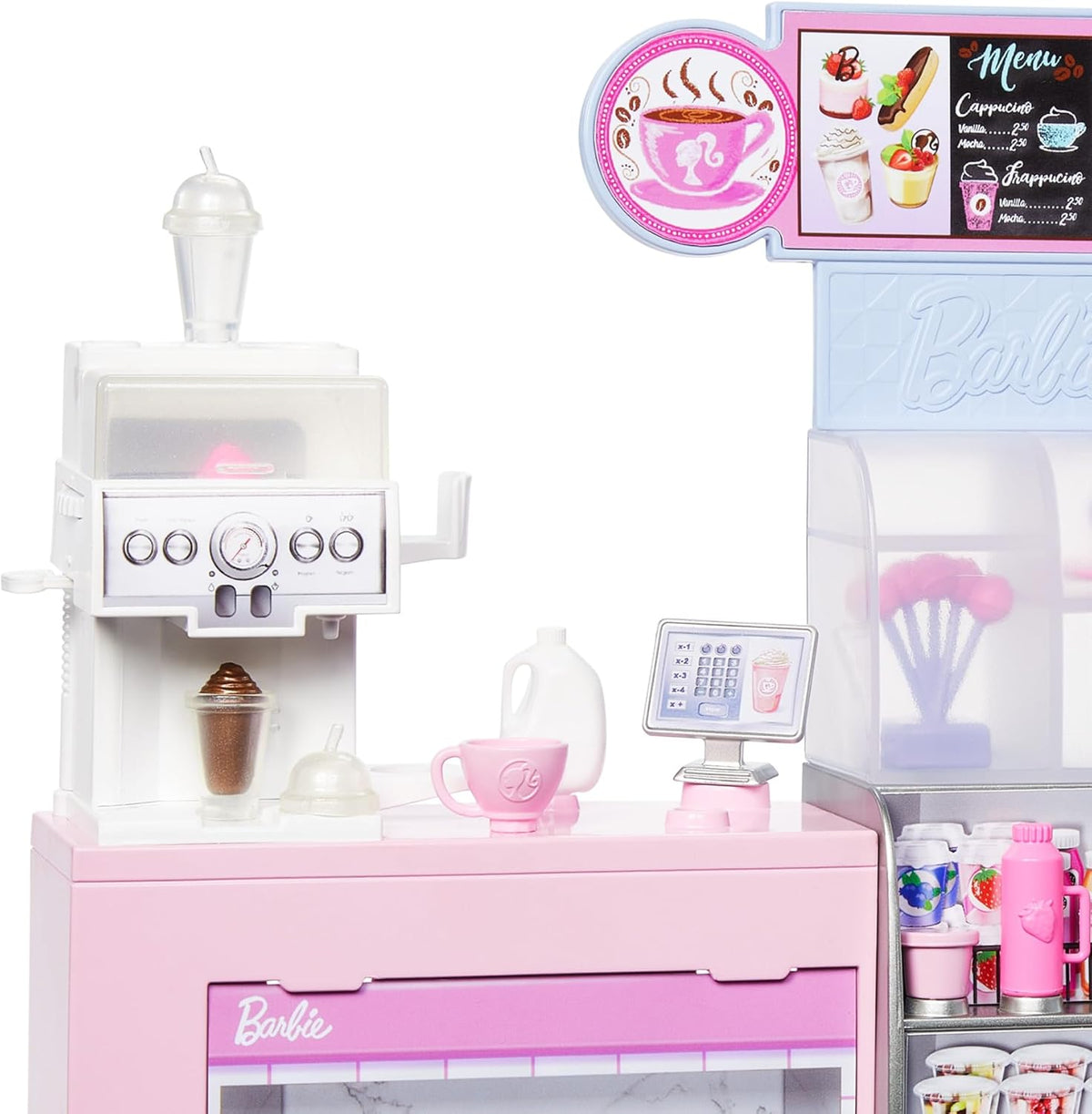 باربي مقهى مع دمية دمية مع اكسسوارات Barbie