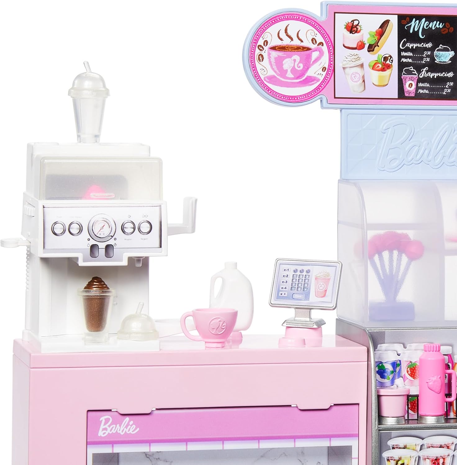باربي مقهى مع دمية دمية مع اكسسوارات Barbie