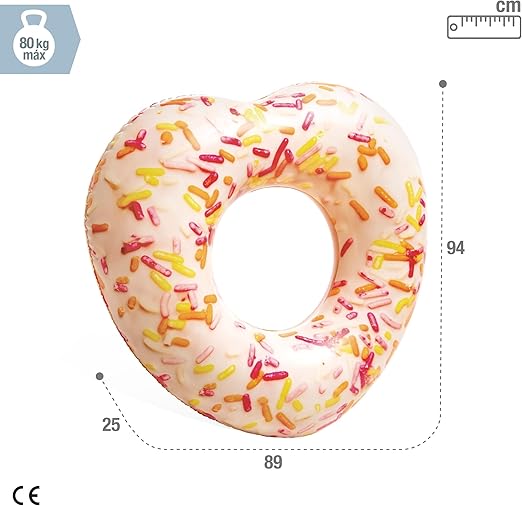 انتكس عوامة سبرينكل على شكل قلب على شكل دونات عوامات ومراتب Intex